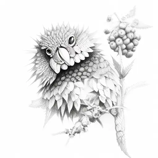 blackberry bramble tattoo design idea