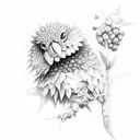 blackberry bramble tattoo design idea
