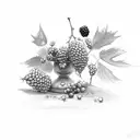 blackberry bramble tattoo design idea