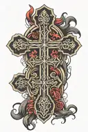three crosses tattoo design idea