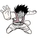 Luffy Gear 5 tattoo design idea