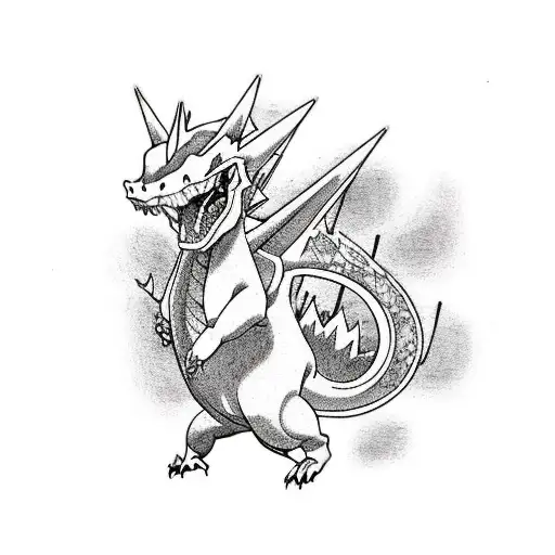 Charizard tattoo design idea