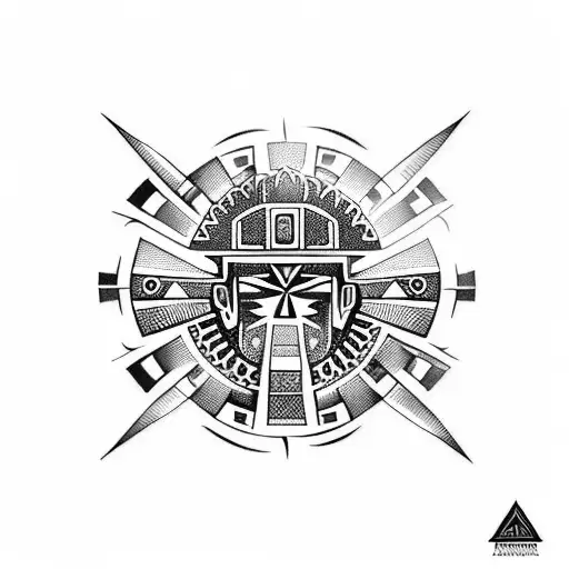 aztec tattoo design idea