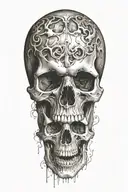 skulls tattoo design idea