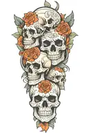 skulls tattoo design idea