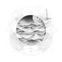 pyla dune + sailboat tattoo design idea