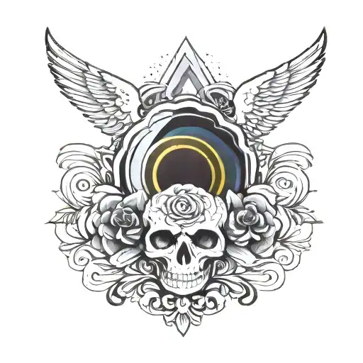 design a rainbow tattoo which symbolises positive energy, vibrant personality and unconditional love. A tattoo depicting tattoo design idea