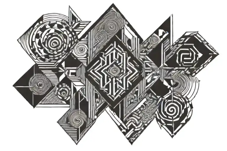 down syndrome arrows tattoo design idea