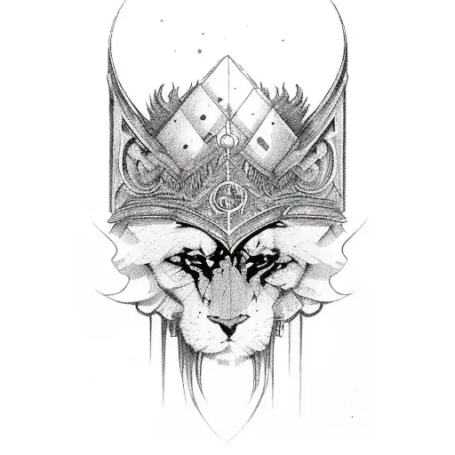 Tarot Arcan VIII tattoo design idea