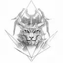 Tarot Arcan VIII tattoo design idea