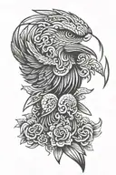 Mexican eagle tattoo design idea