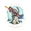 Cranbrook windmill tattoo design idea