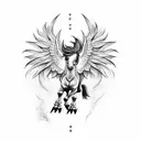 Pegasus  tattoo design idea