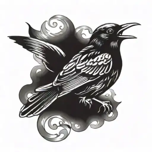 blackbird singing in the dead tattoo design idea