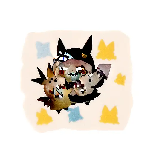Mimikyu tattoo design idea