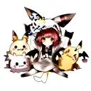 Mimikyu tattoo design idea