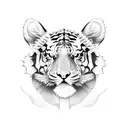 Tiger dragon tattoo design idea