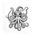 octopus sleeve  tattoo design idea