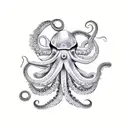 octopus sleeve  tattoo design idea
