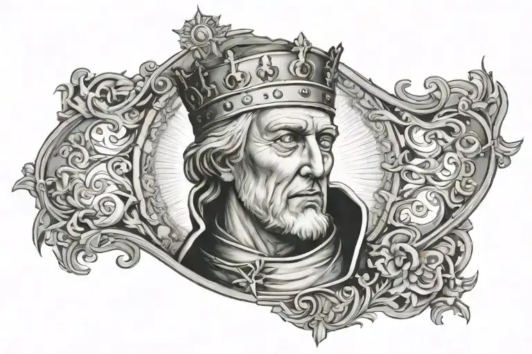 king Baldwin IV tattoo design idea
