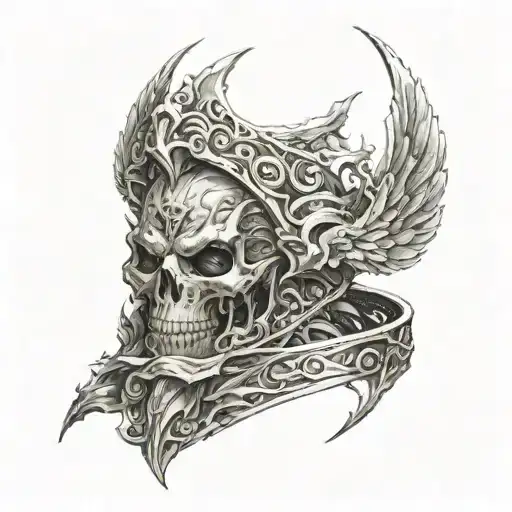 Elden ring, fantasy themed tattoo tattoo design idea