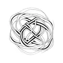 infinity symbol tattoo design idea