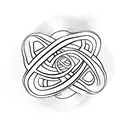 infinity symbol tattoo design idea