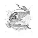 Koi Fish tattoo design idea