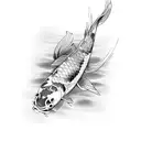 Koi Fish tattoo design idea