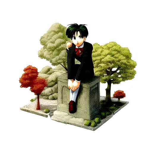 boy under money tree  tattoo design idea