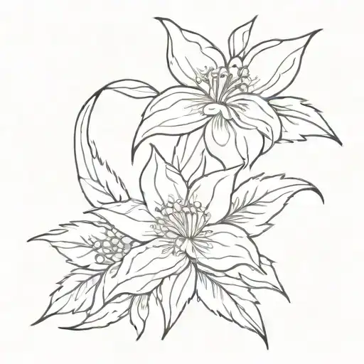 morgan wallen flowers tattoo design idea