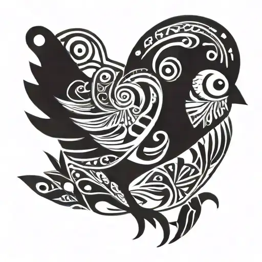 little chick tattoo design idea