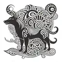 animals hidden within tattoo design idea