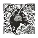 animals hidden within tattoo design idea