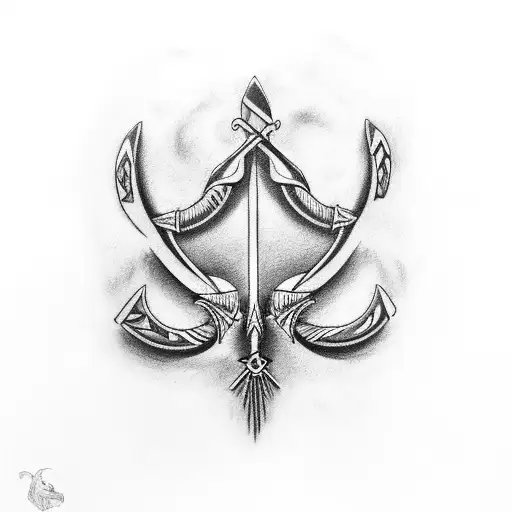 Imagine a trident extending down the length of the arm, with each prong representing one of the Bahamas Islands, Florida tattoo design idea