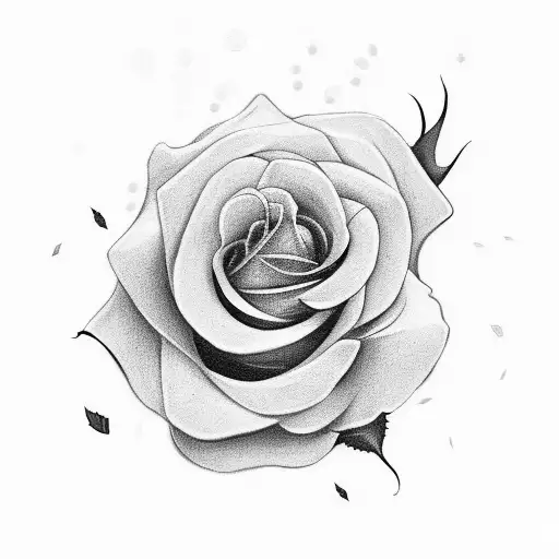 girl with lifes a gamble and roses tattoo design idea