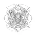 metatrons cube tattoo design idea