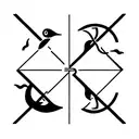 libra, pisces and taurus tattoo design idea