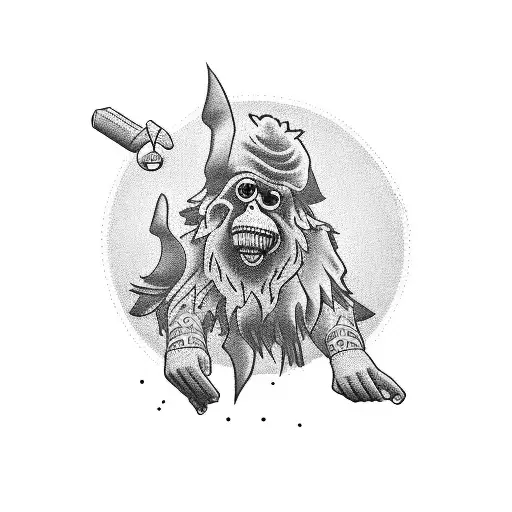 mail chimp tattoo design idea