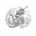 mail chimp tattoo design idea