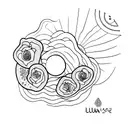 lua e mar  tattoo design idea