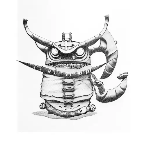 zabuza from Naruto arm sleeve tattoo design idea