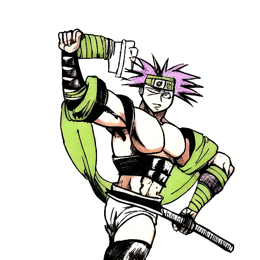 zabuza arm sleeve tattoo design idea