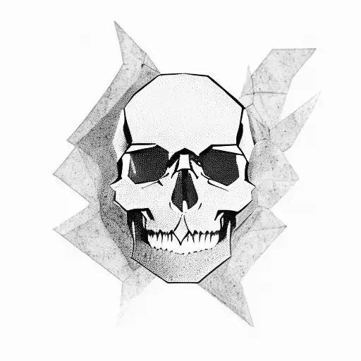 Lone wolf with skull and che guevara tattoo design idea