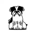 shih tzu and coffee tattoo design idea