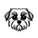 shih tzu and coffee tattoo design idea