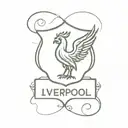 logo for mens group that loves Liverpool FC names Brian, Casper, Christian and Mads. tattoo design idea