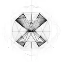 icarus falling geometry tattoo design idea