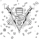 thor's hammer tattoo design idea