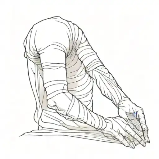 mummy shroud arm tattoo design tattoo design idea